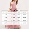 thumbnail image 3 of Fesfesfes Girl's Long Maxi Performance Dress Solid Color Breathable A-Line Dresses for Kids,Elegant Casual Holiday Dress,Princess Style Flared Dress(Coffee,6-7 Years), 3 of 5