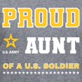 thumbnail image 3 of CafePress - Proud Aunt Of A Solider White And Gold T Shirt - Women's V-Neck Dark T-Shirt, 3 of 4