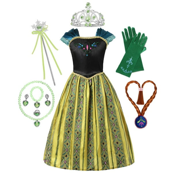 Frozen vestido de princesa de la coronacion de Anna y Elsa para ninas disfraz de reina de la nieve ropa de fiesta de cumpleanos Cosplay 1 y 2 Fivean unisex Walmart en linea