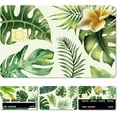 thumbnail image 1 of 4 Styles Monstera Leaf Credit Card Skin Debit Card Skin Sticker Cover Tropical Palm Plant No Bubble Slim Small Chip Personalized Bank Card Decal Removable Transportation Card 7.3x5.4Inch, 1 of 6