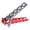 Red & Black, variant on Aluminum Pot Clamp Pan Handler Pot Lifter Cooking Gripper Camping Cookware Dish Holder