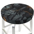 thumbnail image 3 of Honeii Full Moon Black Dragon Bar Stool Covers – Perfect Fit for 12" to 14" Round Stools, Crease-Resistant, Stretchy, Washable & Dustproof Seat Slipcovers-14 inch, 3 of 7