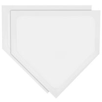 Raindrops Baseball Practice Plates White 2Pcs Baseball Home Plates