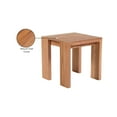 thumbnail image 2 of Meridian Furniture Tulum Natural Teak Outdoor End Table, 2 of 6