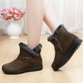 thumbnail image 6 of jsaierl Women Snow Boots Winter Shoes with Faux Fur Lined Warm Slip On Boots for Women Waterproof Booties Comfortable Outdoor Anti Slip Shoes, 6 of 9