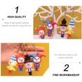thumbnail image 5 of 4 Uds llavero de muñeca figura de payaso llavero de juguete modelo coleccionable cadena colgante de muñeca mezclado, 5 of 5