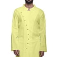 thumbnail image 3 of Atasi Cotton Satin MensÂ&nbsp;KurtaÂ&nbsp;Solid Chinese Collar Mens LongÂ&nbsp;KurtaÂ&nbsp;Shirt, 3 of 5
