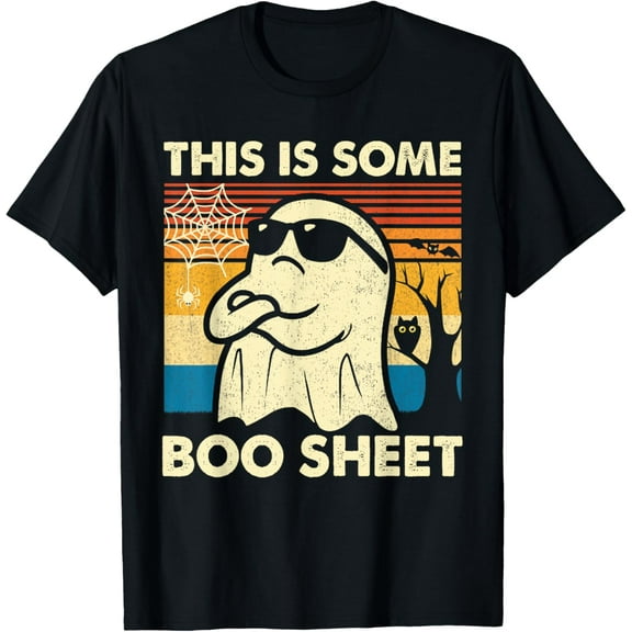 This is Some Boo Sheet Ghost Retro Funny Halloween Men Women T-Shirt Shirts