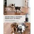 thumbnail image 3 of 5L Automatic Cat Feeder with Dual 2K HD Camera, WiFi Food Dispenser for Cats & Small Dogs, Laser Toy & Diet Tracking, 3 of 7