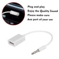 thumbnail image 2 of USB Aux o Cable Adapter 3.5mm Male Jack Plug to 2.0 Female Car Converter Cord OTG Cable Decode Function, 2 of 5