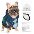 thumbnail image 3 of Balery Alpaca Astronaut in Space Sudadera con Capucha para Perros Pequeños – Ropa para Mascotas, Disfraz para Perros y Gatos, Ideal para Fiestas y Cosplay-X-Large, 3 of 7