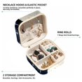 thumbnail image 2 of Starry Polar Bear Travel Portable Square Display Case Decorative Box Jewelry Stand Earring Holder for Girls and Women: Stores Rings, Earrings, Necklaces, Bracelets, and More, 2 of 6