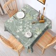 thumbnail image 3 of Floral 60" Square Waterproof Tablecloth, Floral Print Polyester Table Cover, 3 of 6