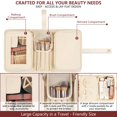 thumbnail image 4 of Bolsa de maquillaje BAREFOOT CARIBOU Travel para mujer, color marfil, 4 of 9