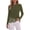 Army Green, variant on PRETTYGARDEN Women's Lace Patchwork Long Sleeve Shirts | Soft Casual Tops,Irregular Asymmetrical Hem,Crew Neck Thermal Blouses,Loose Fit Layer Tee,Fashion Fall Winter Daily Wear