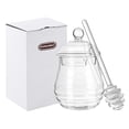 thumbnail image 2 of Miangastore WINOMO 300ml Glass Honey Pot Clear Set with Dipper and Lid for Home Kitchen Use, 2 of 8