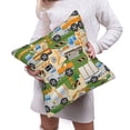 thumbnail image 6 of Bingfone Construction Machinery1 Linen Throw Pillow Covers Cushion Case Pocket Button Vintage Farmhouse Pillowcase For Sofa Couch Bed 18"X18", 6 of 9