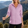 thumbnail image 2 of WRKEKC Lightweight Jacket for Women Solid Color Hooded Long Sleeve Zip Up Loose Fit Casual Top with Pockets, 2 of 6
