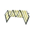 thumbnail image 5 of INSPIRE CHIC Women Stripes Contrast Color Skinny Long Scarves Satin Silky Ribbon Hair Band Neckerchief Neck Scarf Green 96x9cm, 5 of 6