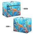 thumbnail image 3 of HELLHERO Turtle and Coral Pattern Portable Sewing Machine Cover with Tote Handle and Pocket Washable Fabric Easy to Clean Ideal Gifts for Housewife, 3 of 8