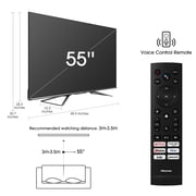 Hisense 55-inch 4K Premium HDR Dolby Vision 1500-nit Motion Rate 480 ULED Smart TV (55U8G)