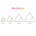 thumbnail image 2 of Triangle Bell, 6 Inch Triangle Bell Triangolo with Metal Mallet Idiophone Steel Percussion Children Toddle Kid Rhythm Learning Early Education Musical Instrument Hand Percussion Triangle with Striker, 2 of 7