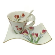 Tulip Cup and Saucer Set