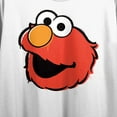 thumbnail image 2 of Sesame Street Elmo Head Juniors White Crop T-shirt-2XL, 2 of 3