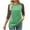 Green, variant on Womens Baseball Tee 3/4 Sleeve Fashion Crewneck Tops Color Block Blouse Casual Raglan Shirt