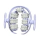 thumbnail image 5 of Rodillo de masaje de 40 ruedas, masajeador de fascia, portátil, práctico rodillo de piernas desmontable para pantorrillas, brazos, deportes en casa y Azul, 5 of 8