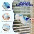 thumbnail image 2 of 100 Count Duster Refills, Disposable Static Dust Removal Brush Replacement Head Compatible with Duster Refills for Dusting Electronics Furniture Blinds Ceiling Fans, with 1 Short Handle, 2 of 7