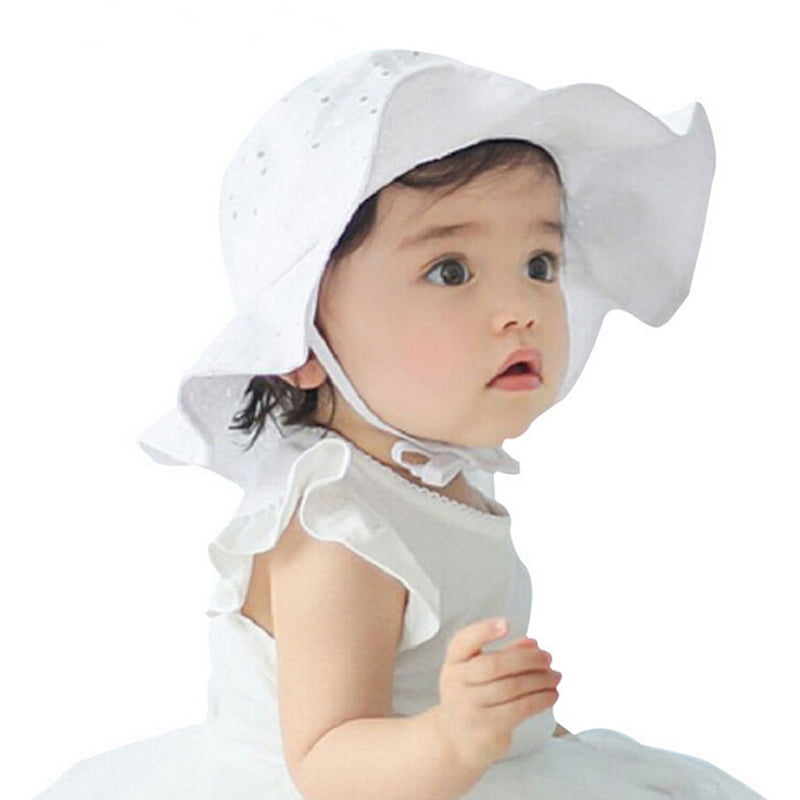Baby Girl Cute Bonnet Beanie Cap Bucket Hats Summer Sun Beach Hat Outdoor 6L 