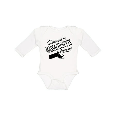 

Inktastic Someone in Massachusetts Loves Me Boys or Girls Long Sleeve Baby Bodysuit