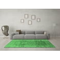 thumbnail image 3 of Ahgly Company Indoor Round Oriental Emerald Green Traditional Area Rugs, 4' Round, 3 of 4