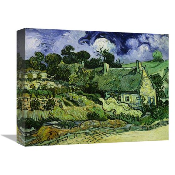 16 in. House with Straw Ceiling, Cordeville Art Print - Vincent Van Gogh