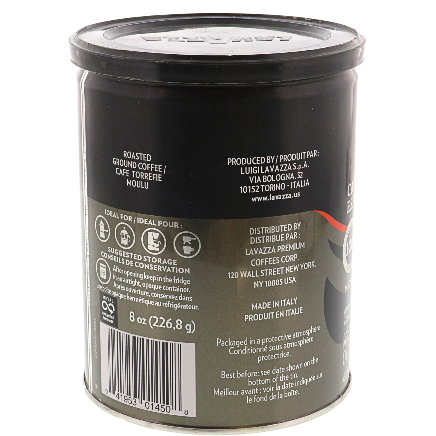 Lavazza Espresso Caffe Rez Café Tin