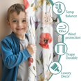 thumbnail image 3 of Blackout Kids Curtains,Pioneer Flower Floral Print Pattern Childrens Insulated Curtains Set Of 2,Bedroom Essentials,Toddler Room Decor 52"x63", 3 of 5