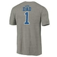 thumbnail image 3 of Men's Gray Philadelphia 76ers Greatest Dad Tri-Blend T-Shirt, 3 of 3