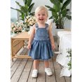 thumbnail image 4 of Cenuakty Toddler Girls Denim Dress Cute Overalls Dress, 4 of 9