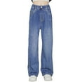 thumbnail image 4 of HIPYLO Short Jeans Teen Girl Jeans Lined Pants Business Pants Size 14 Girls Clothes 10 Year Old Girl Clothes Girls Size 14-16, Sky Blue 3-4 Years, 4 of 4