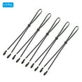 thumbnail image 3 of Windproof Hat Strap Clips 31.5"x0.28", Adjustable Elastic Hat Clip with Cord Locks for Fishing, Black 5 Pack, 3 of 6