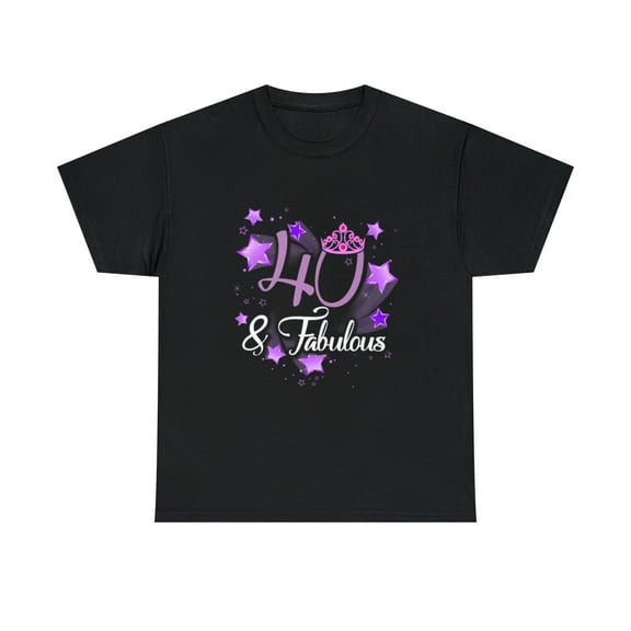 Womens 40 & Fabulous Womens 40th Birthday Best Gift  For Her T-Shirt