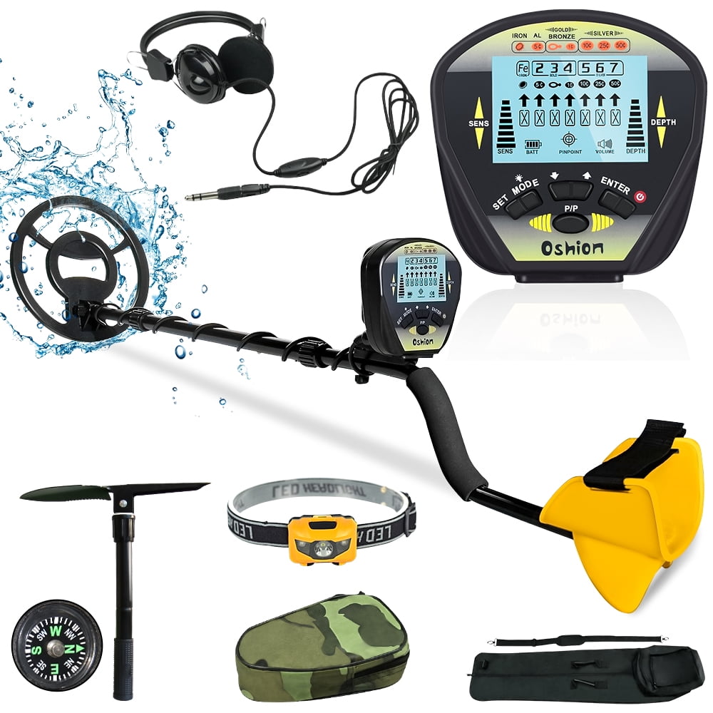 Lightweight Fancylande Lightweight Metal Detector for Adults/Kids，Sound Alert Waterproof Coil for Treasure Hunting Gift for Junior-Includes Shovel and blue or black option for Adults and Beginners