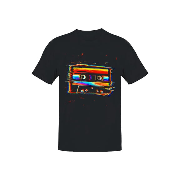 Retro Glitch Cassette Design Men's T-shirt