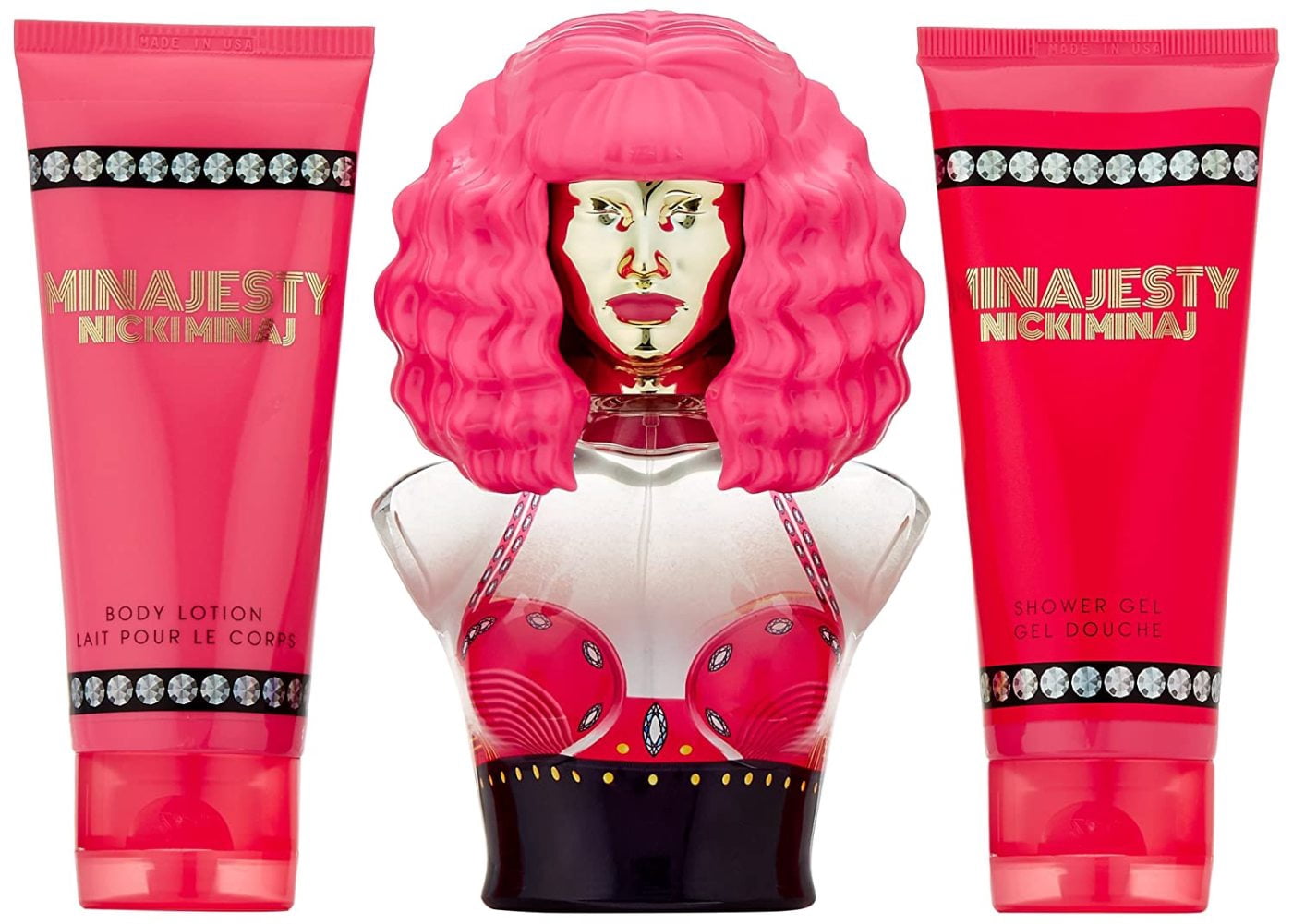 (神レア)Prince Naseemナジームハメド ジャンパーとニット帽セット Nicki Minaj Minajesty 3 Piece Gift Set - Eau De Parfum, Body