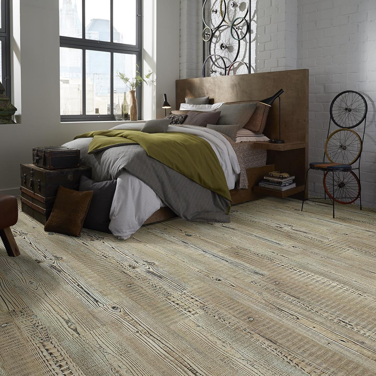 Shaw Floors Harvest Moon 6.93 in. width x 48.03 in. Color Khaki Pine, Luxury Vinyl Plank Flooring (27.73 sq. ft. / Carton) (12 Planks)