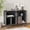 Black, variant on Record Player Stand with Vinyl Storage, Wood Turntable Table for 350 Albums, Albums Holder with Charging Station, Mid Century Media Console for Living Room, Bedroom, Office,Black