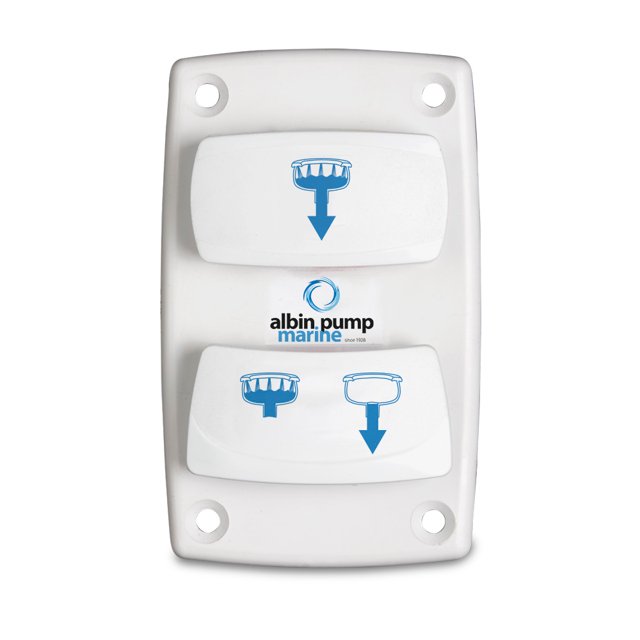 Albin Pump Marine Control Interruptor basculante para inodoro eléctrico silencioso