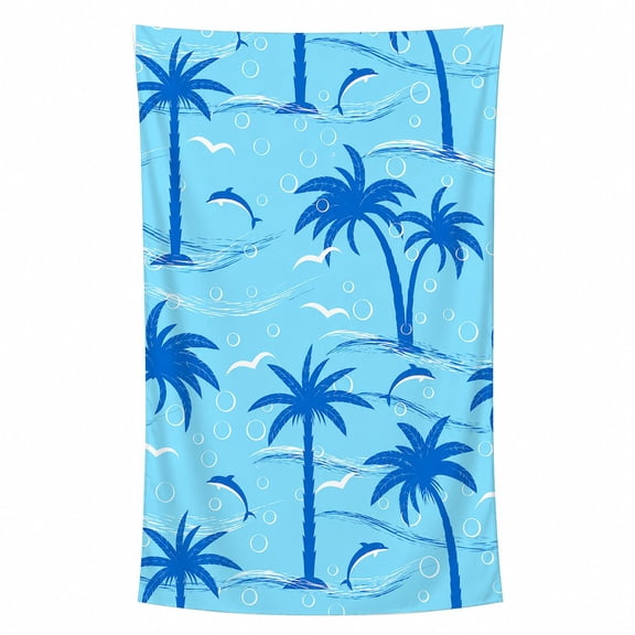 Thin Beach Towel Lightweight Oversized 60x30 Extra Large Sand Free Towels Quick Dry for Travel Pool Camping Sports Beach Accessories Vacation Essential Gift Turtle
