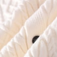 thumbnail image 4 of Mens Sweater Cardigan with Pockets Zip-up/Button-up Cable Knit Jackets Lapel Long Sleeve Loose Casual Outerwear (3XL, Beige), 4 of 7